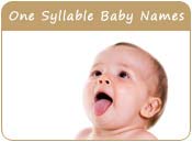 One Syllable Baby Names