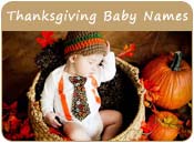 Thanksgiving Baby Names